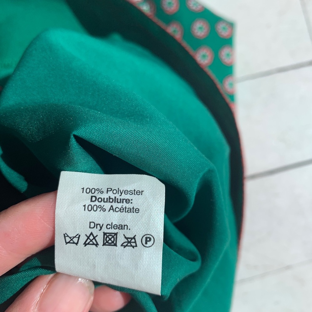 J.Crew green silk summer dress. - Picture 3 of 3